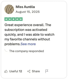 Customer review