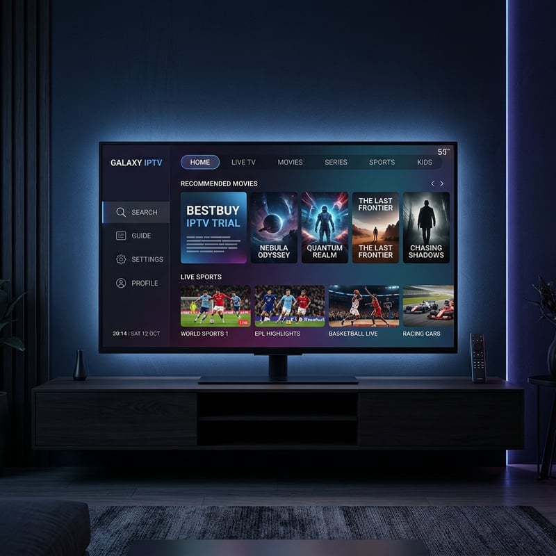 A Samsung TV screen displaying a selection of movies and TV shows.