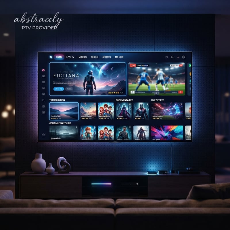 A flat screen TV with a menu of movies and shows on it.